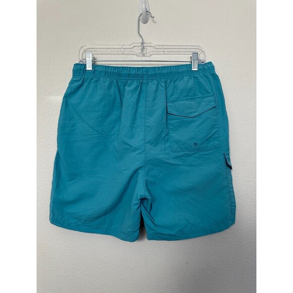 Tommy Bahama Board Shorts Blue Drawstring Pocket Lined Swim Men's Size Medium - Picture 4 of 7